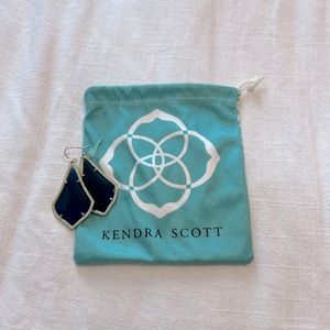 Kendra Scott Alex Gold Drop Earrings in Navy